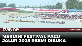 Kemeriahan Festival Pacu Jalur Hidupkan Tradisi Kuansing | Kabar Siang tvOne
