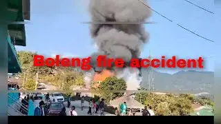 Fire mishap at Boleng town
