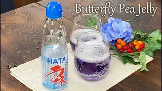爽やかな青色が綺麗なバタフライピーゼリー！|Butterfly pea jelly with a beautiful refreshing blue color!