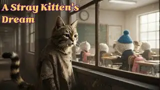 A Stray Kitten's Dream: From Lonely Streets to a Heartwarming Classroom 🐾#CuteCats #Heartwarming