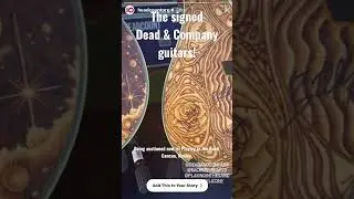 Dead & Company&rsquo;s Custom Woodburned Guitars. Signed By The Band&hellip; 🌹💀🌹