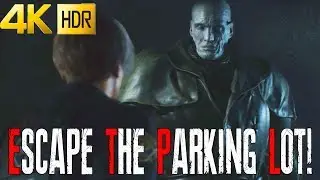 ESCAPE MR X IN PARKING LOT (LEON A) RESIDENT EVIL 2 REMAKE | PS4 PRO | 4K 60FPS
