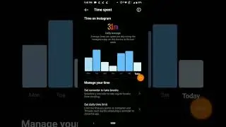 How to set daily time limit for instagram #shorts #ytshorts