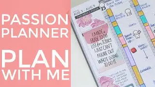 Plan With Me | Passion Planner Medium | August 3, 2020 Passion Planner PWM