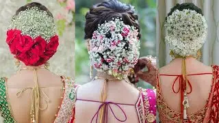 Wedding Hairstyles || Bun Hairstyles With Flower Decoration || DADS PRINCESS RUPA