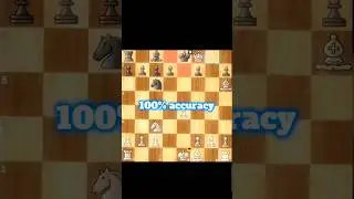 100%Accuracy Chess Checkmate | Brilliant Queen Finish ♟️🔥 #chessopening #checkmate  #chessstrategy