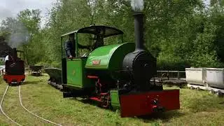 Narrow Gauge Steam locomotives in action at Amberley Museum
