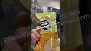 Spout stand up pouch automatic filling capping machine for liquid such as juice yoghurt milk water
