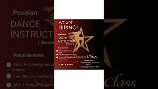 Dance Teacher job in Purulia ( W.B)