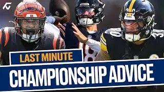 Last-Minute Start/Sit Decisions LIVE | Fantasy Football Playoffs Win-or-Go-Home Advice