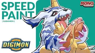 [ Speed Paint ] Gabumon ( Digimon : Digital Monster 1997 ) : Monokun
