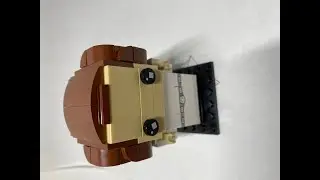 New white background first video Princess Leia brick head review
