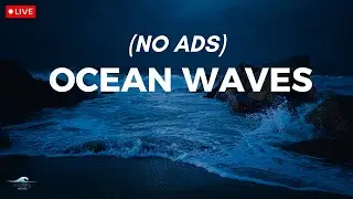 🔴 Ocean Waves for Deep Sleep | Ocean Sounds For Deep Sleeping With A Dark Screen And Rolling Waves