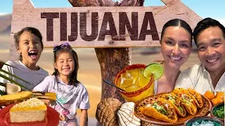 Tijuana Taco Food Tour! 🌮 WALKING Across the Boarder into Mexico 🇲🇽