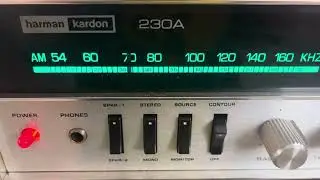 AM and FM Radio Tuning on vintage receiver