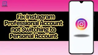 How to Fix Instagram Professional Account not Switching to Personal Account
