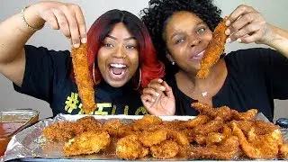 DEEP FRIED KING CRAB LEG MUKBANG/ SEAFOOD BOIL