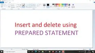 Java | DB data insert & delete | Prepared Statement | Tamil