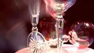 Czech crystal glasses and vases