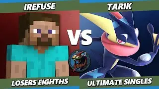 Valhalla IV Top 8 - iRefuse (Steve) Vs. Tarik (Greninja) Smash Ultimate - SSBU