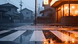 Cozy Rainy Japan Night | Lofi Chill Beats & Warm Lights