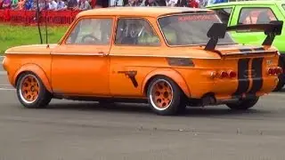 BMW 2002 Ti Turbo 3er - 1/4 Mile Drag Race Viertelmeile vs Rennen Sound Acceleration M3 Tii