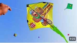 Big kite fighting with Sky Blue Manjha | kite cutting | kites fastival vlogs | kite video 🪁 #kite309