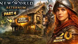New World: Aeternum Gameplay Part 4 | Unlocking a Free House & Mount