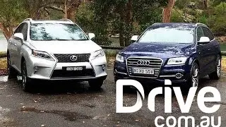 Audi SQ5 v Lexus RX 450h F Sport 2013 | SUV Comparison | Drive.com.au