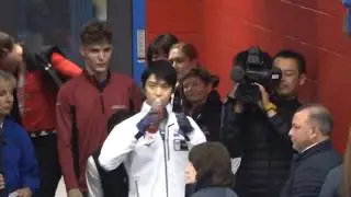 Yuzuru Hanyu 2019 AC SP 6min warm-up