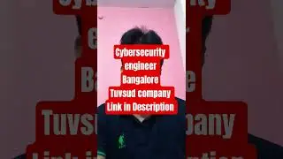 #Cyber Security Engineer Jobs in Bengaluru | T&Uuml;V S&Uuml;D Hiring 2025