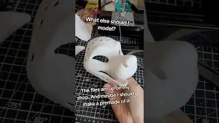 I made a new head base model #fursuitmaker #fursuit #furry