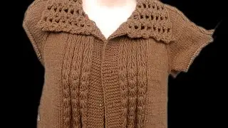 вязаное пальто или свитер часть 2