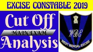 West Bengal Excise Constable Mains Exam Cutoff Analysis #constable_cutoff