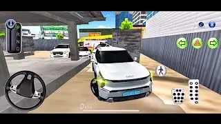New EV9 SUV Car Stuck in Construction Sight- 3D Driving Class 2025 -3D Driving Class Game -#cargame 