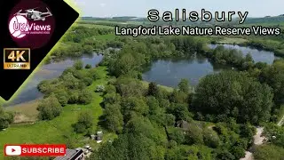 Langford Lake Nature Reserve View | Drone 4K Video | UK 🇬🇧