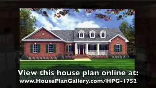 Southern House Plans - HPG-1752-1 by House Plan Gallery