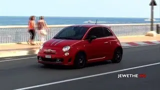 Fiat 500 Abarth Driving Around in Monaco! Accelerations & SOUNDS! (1080p Full HD)