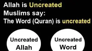 ALLAH & QURAN TWO UNCREATED MUSLIM GODS OF ISLAM #truth #jesus #mary #joseph #ihs #christ #church #b