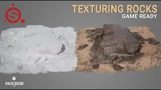 Texturing rocks in Substance Painter for Beginners  [timelapse]