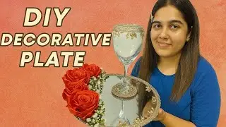 Red Roses Doodh Pilai Tray 🌹🥛 | Glass Decoration Ideas | Trendy Pakistani Wedding 2025#diy #trending