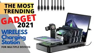 WIRELESS CHARGING STATION for Multiple Devices, 5 USB Ports #shorts