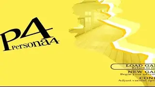 Persona 4 PS2 Menu details Characters Running