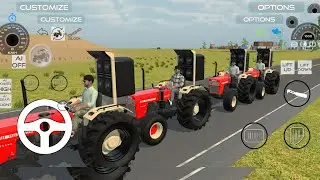 “4 SWARAJ TRACTOR COMBO | Ultra Power Tractor Race | Farming Simulator Gameplay 🚜🔥”