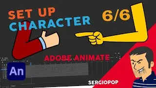 Rigging 2D. Set up de personaje. Adobe Animate. 6/6