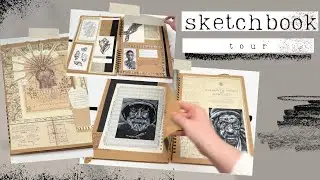 🎨 SKETCHBOOK TOUR | Portraits, Sea Sketches, Embroidery & Drawings | Award-Winning Artist