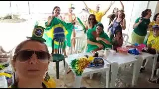 fam&iacute;lia samico jogo do Brasil