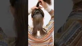 medium and long hair 🥰. #fypシ #girlhairstyle #hairstyle #summerhair #hairtutorial #hairbow #Shorts