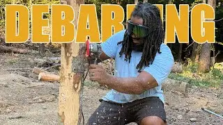 DIY Logs: Grinder Peels Bark Like Magic!”
