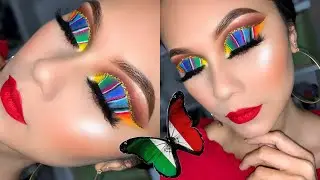 MAQUILLAJE DE SARAPE MEXICANO PARA EL 15 de septiembre 2020